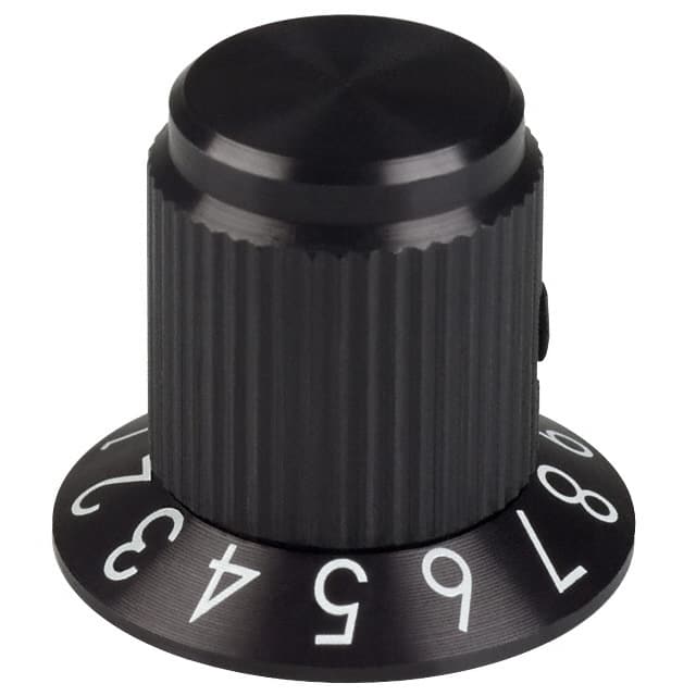 SC-50-2-5 KNOB KNURLED W/SKRT 0.250" METAL