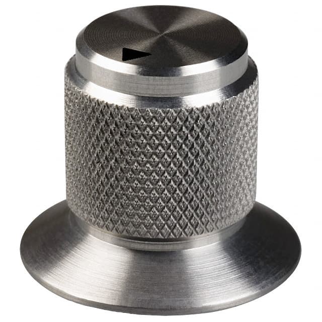 OESA-50-1-7 KNOB KNURLED W/SKRT 0.236" METAL