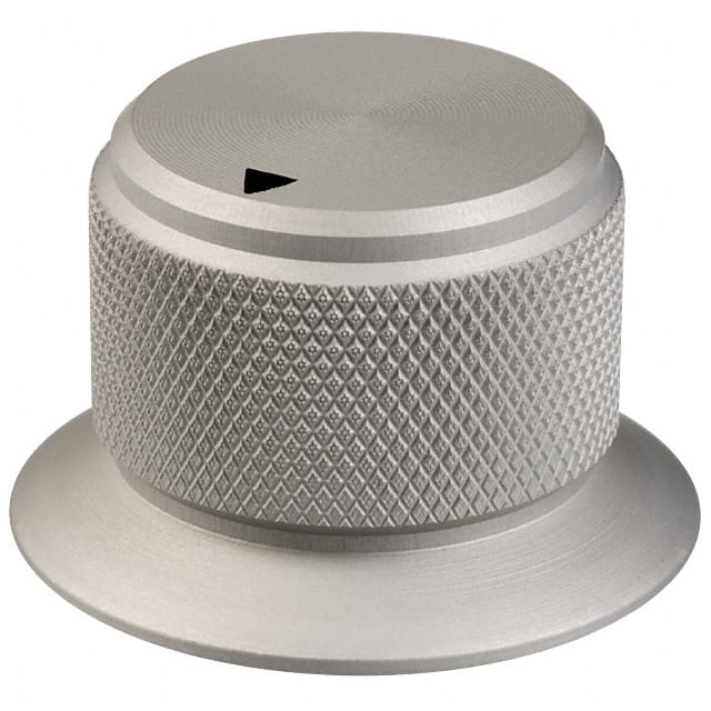 OESA-75-3-5 KNOB KNURLED W/SKRT 0.250" METAL
