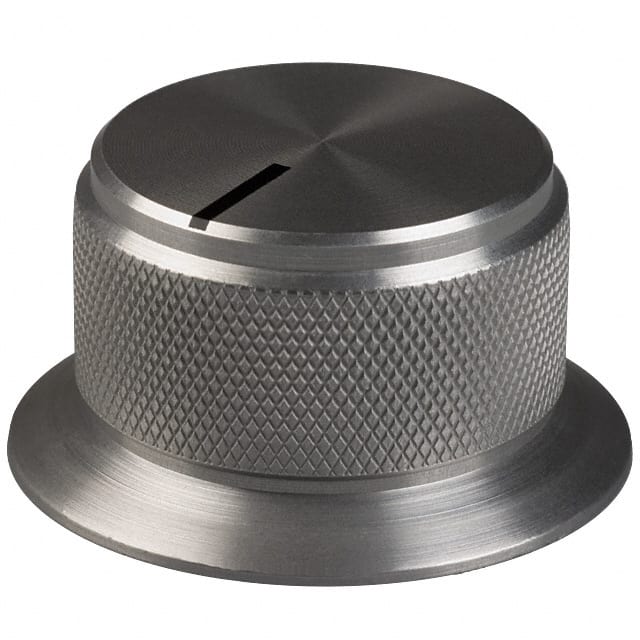 OESL-90-3-7 KNOB KNURLED W/SKRT 0.236" METAL