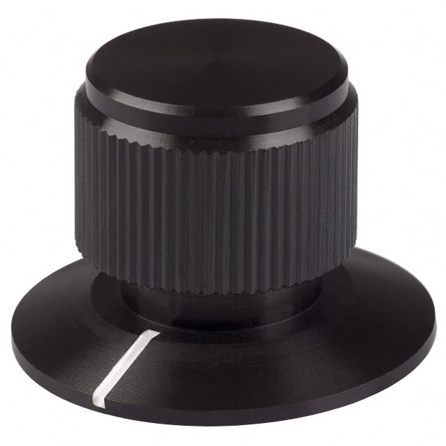 DDSPT-75-4-7 KNOB KNURLED W/SKRT 0.236" METAL