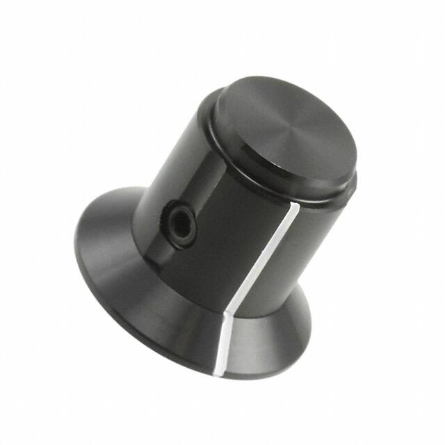 KS500B1/4 KNOB FLUTED W/SKIRT 0.250" METAL