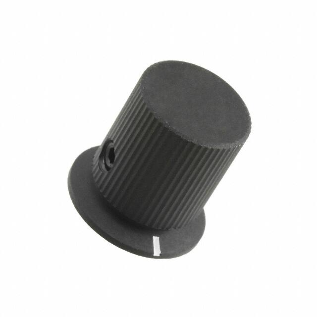 KFS500B1/4 KNOB KNURLED W/SKRT 0.250" METAL