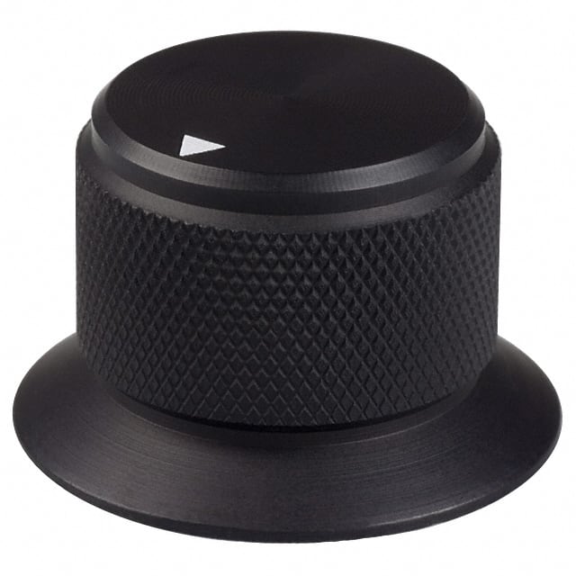 OESA-75-4-5 KNOB KNURLED W/SKRT 0.250" METAL