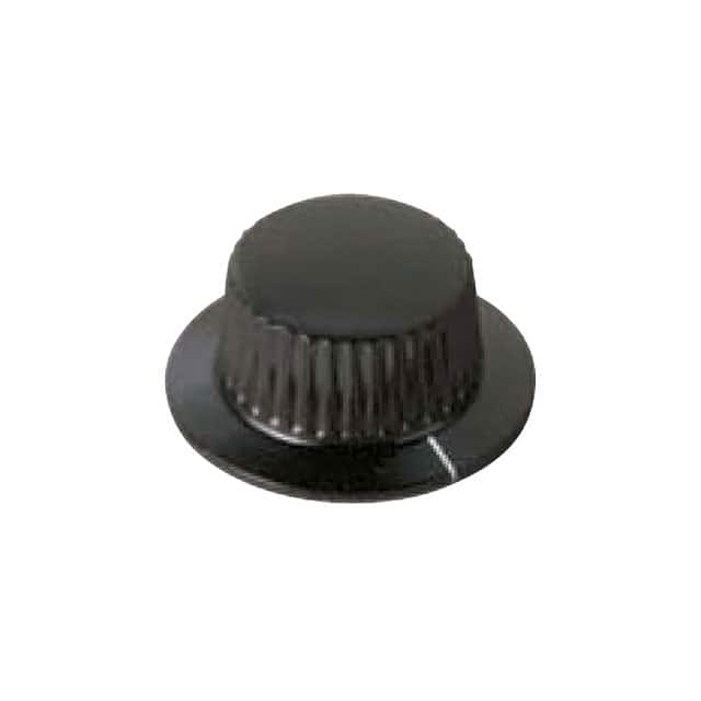 1600BH KNOB KNURLED W/SKIRT 0.250" PHEN