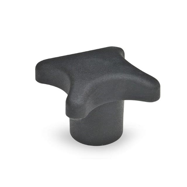 6TJ03/K PLASTIC STAR KNOB 3/8-16
