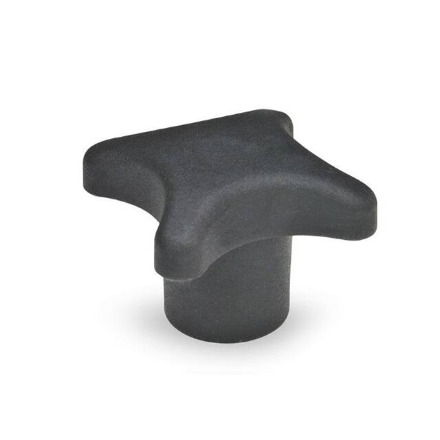 8TJ04/K PLASTIC STAR KNOB 1/2-13