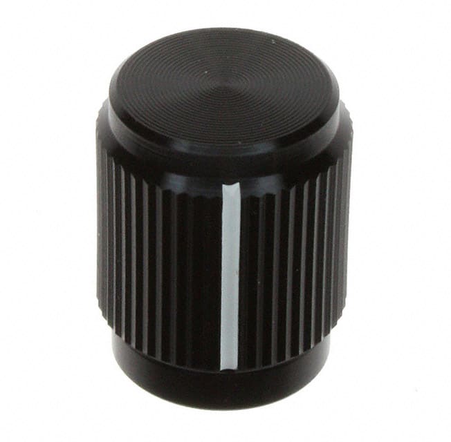 KN500B1/8 KNOB KNURLED 0.126" METAL