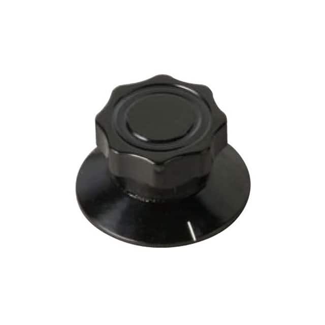 4104CB KNOB FLUTED W/SKIRT 0.250" PLAST