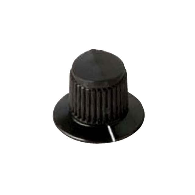 8072-K KNOB KNURLED W/SKRT 0.250" PLAST