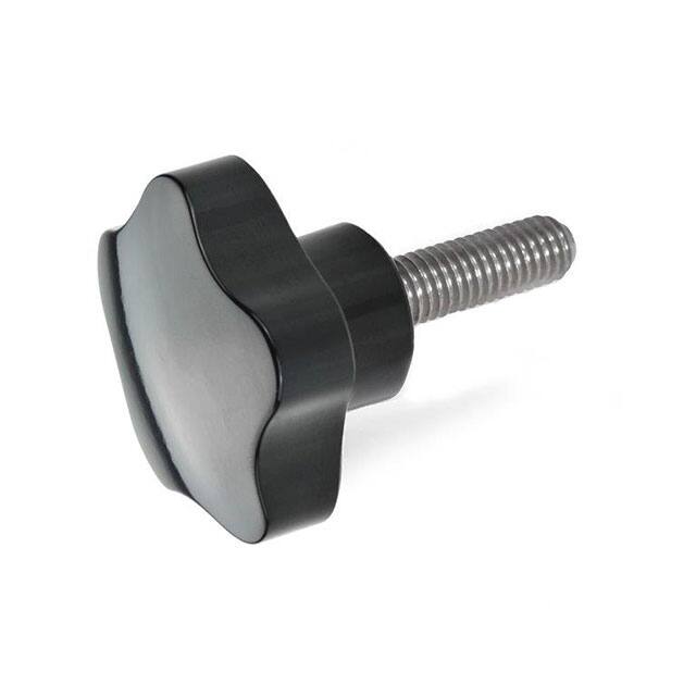 5337.5-40-M8-25 FIVE-LOBED KNOB, PLASTIC