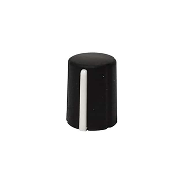 1237-L KNOB SERRATED PLASTIC