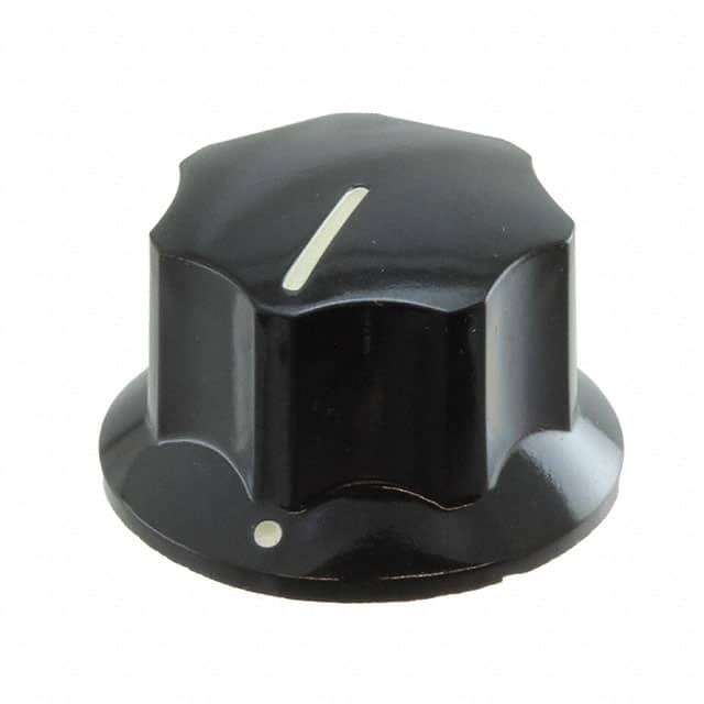 P0700-7 KNOB FLUTED W/SKIRT 0.250"