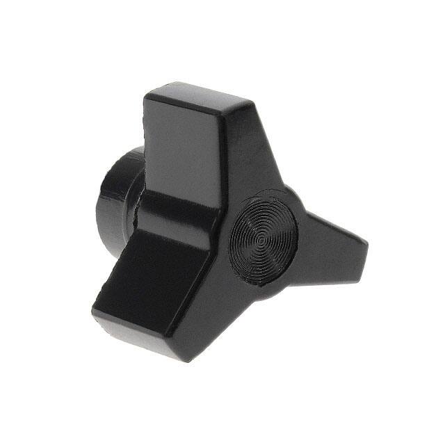 3025BA KNOB 3 ARM #10-32 PHENOLIC