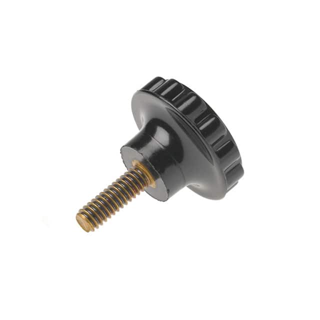 3008BR KNOB FLUTED 1/4"-20 PLASTIC
