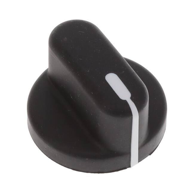 1505-F KNOB SMOOTH SKIRT 0.250" POLYPRO