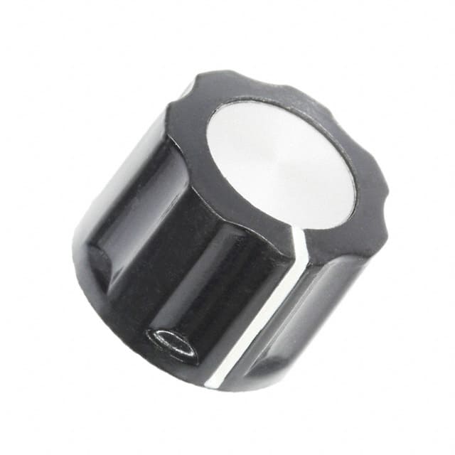 PKE60B1/8 KNOB FLUTED 0.126" PLASTIC
