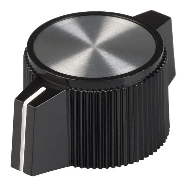 8566 KNOB KNURLED 0.250" PLASTIC