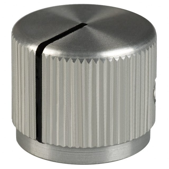 JD-75-3-6 KNOB KNURLED 0.125" METAL