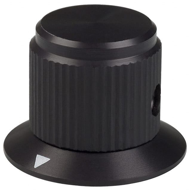 DDS-63-4-6 KNOB KNURLED W/SKRT 0.125" METAL