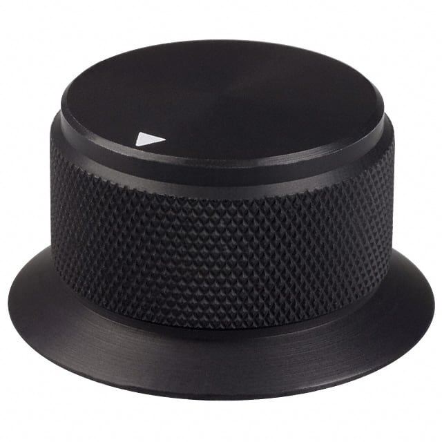 OESA-90-4-5 KNOB KNURLED W/SKRT 0.250" METAL