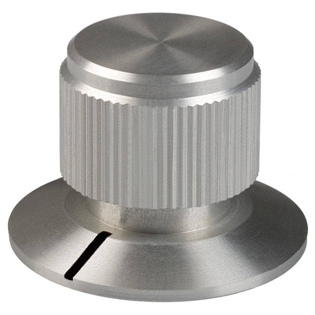 DDSPT-75-3-7 KNOB KNURLED W/SKRT 0.236" METAL