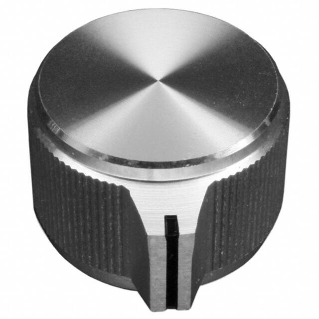 KPN900A1/4 KNOB KNURLED 0.250" METAL