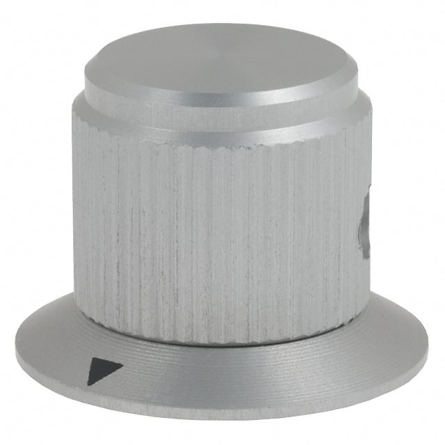 DDS-63-3-5 KNOB KNURLED W/SKRT 0.250" METAL