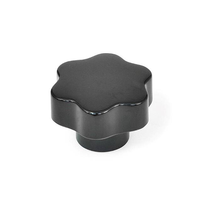 6113042 PLASTIC 6-LOBED KNOB, BRASS