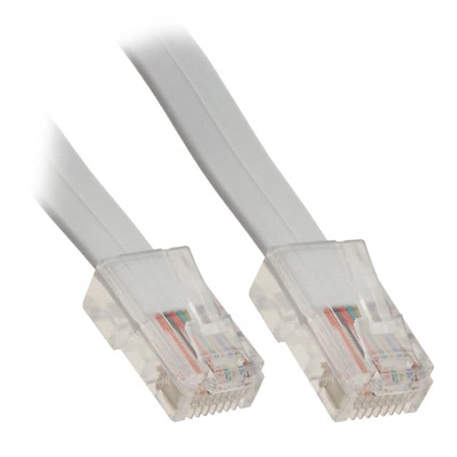 AT-S-26-8/8/W-25 CABLE MOD 8P8C PLUG TO PLUG 25'