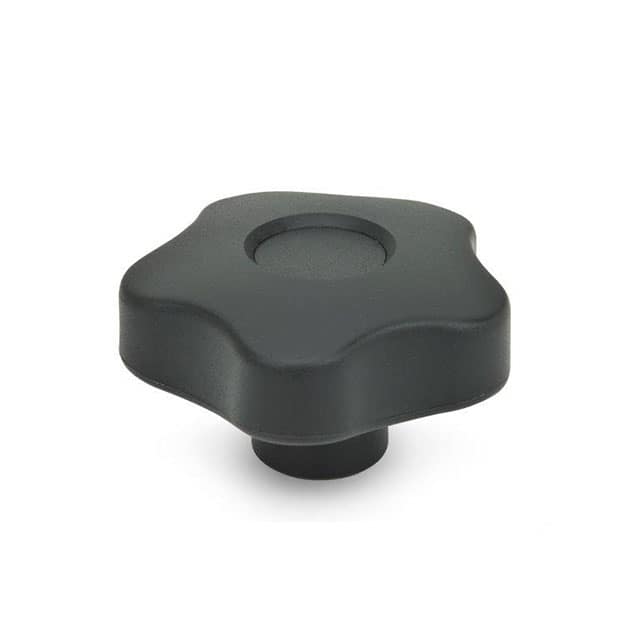 5337.2-63-B8-C-DGR FIVE-LOBED KNOB, PLASTIC
