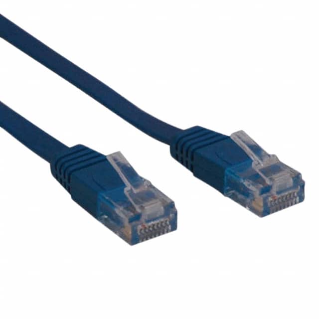 N201-025-BL-FL CABLE MOD 8P8C PLUG TO PLUG 25'