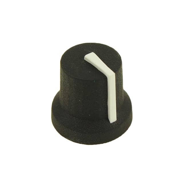 CL170849BR KNOB K87MBR BLACK 6MM D WHITE