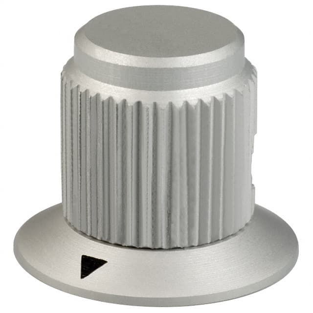 DDS-50-3-6 KNOB KNURLED W/SKRT 0.125" METAL