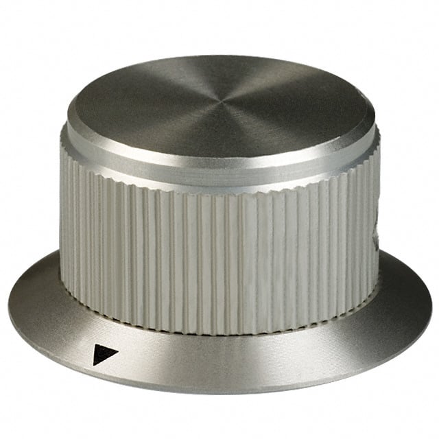 DDS-90-3-5 KNOB KNURLED W/SKRT 0.250" METAL