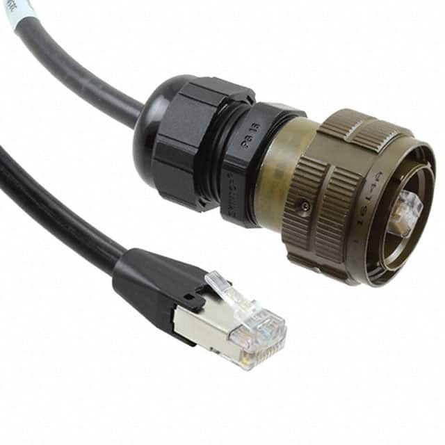 C-RJFTV5E1706PG03 CABLE MOD 8P8C PLUG-PLUG 0.98'