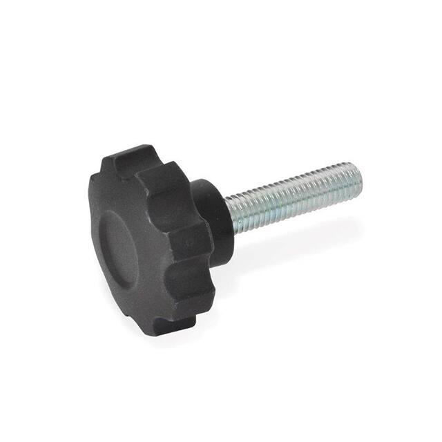 6302085 PLASTIC 8-LOBED KNOB, STUD