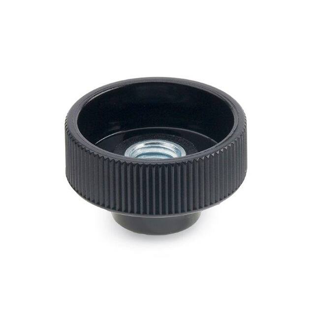 10NF53 PLASTIC KNURLED NUT STEEL