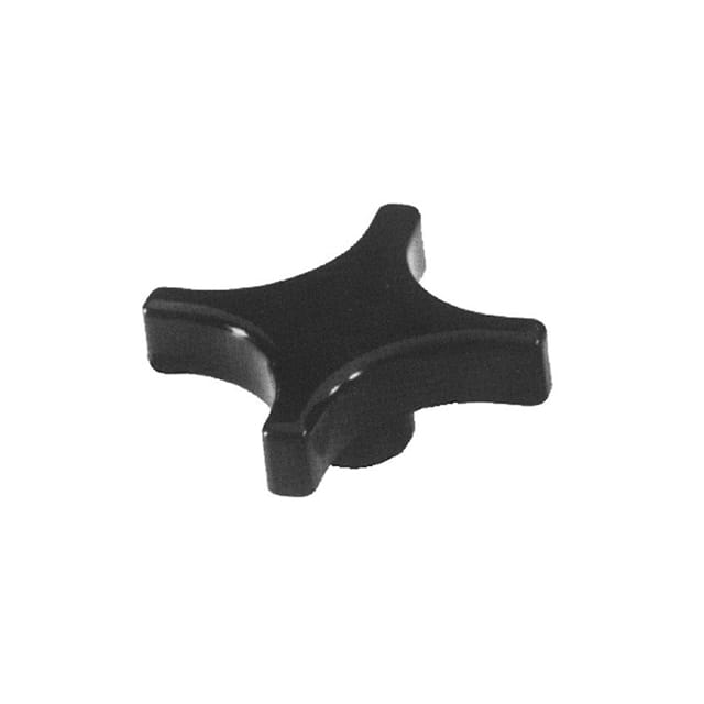 D330 PLASTIC 4-PRONG HAND KNOB, BRASS