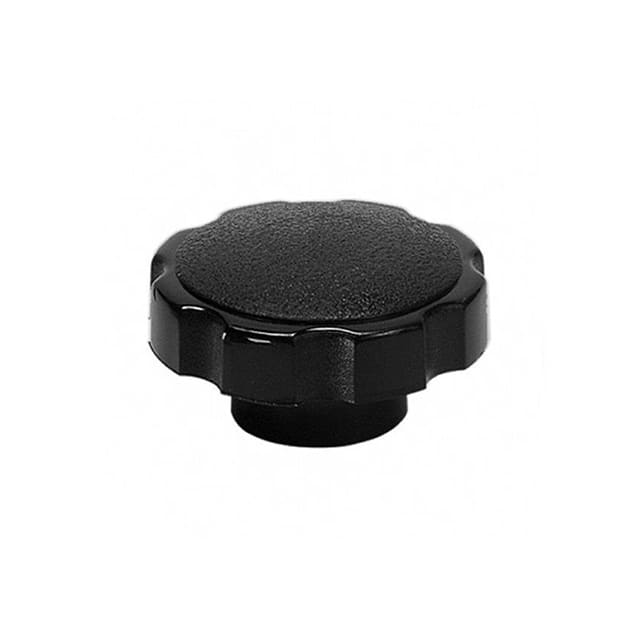 D730 PLASTIC FLUTED STAR KNOB, BRASS