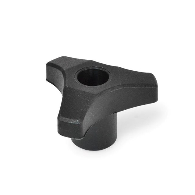 7384015 PLASTIC 3-LOBED KNOB, BRASS