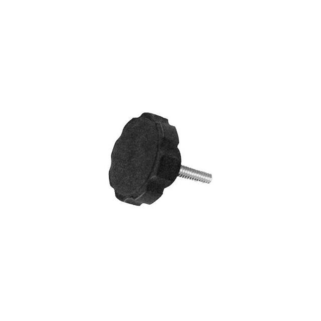 D840 PLASTIC FLUTED STAR KNOB, STUD