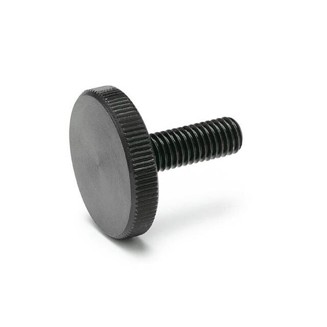 653-M8-25 STEEL FLAT KNURLED THUMB SCREW