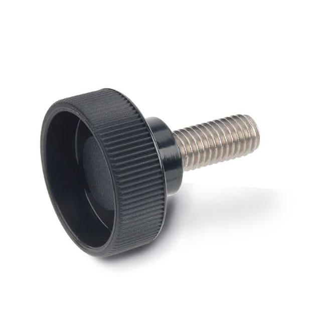 421-M10-45-NI PLASTIC KNURLED SCREW STAINLESS