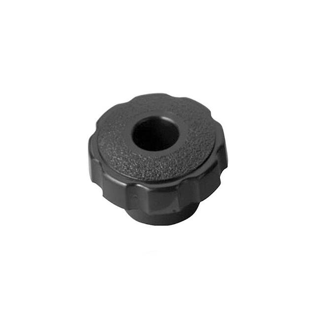D910 PLASTIC FLUTED STAR KNOB, BRASS