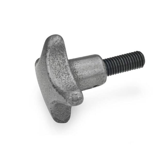 6335.4-SG-32-M6-25 CAST IRON STAR KNOB, STUD