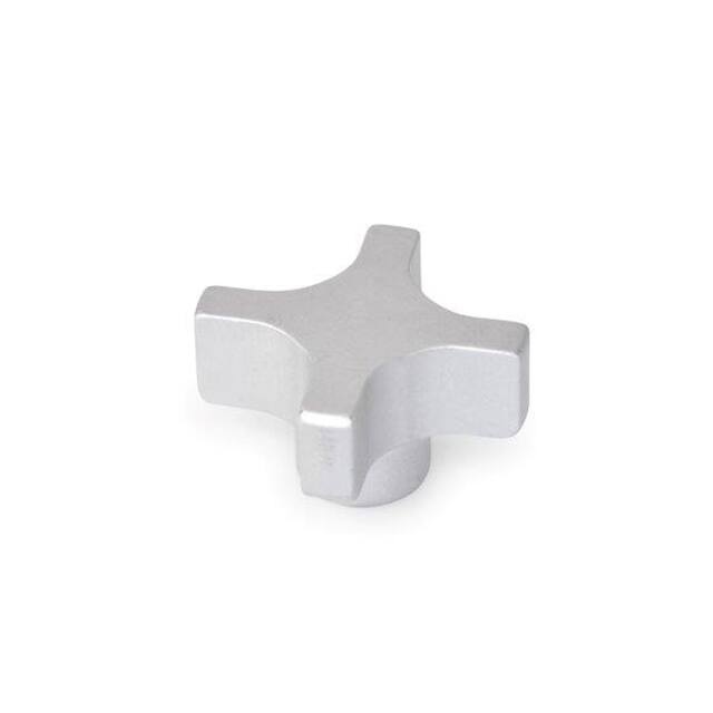 CKS-2.00-3/8X16-E ALUMINUM 4-PRONG CLAMPING KNOB