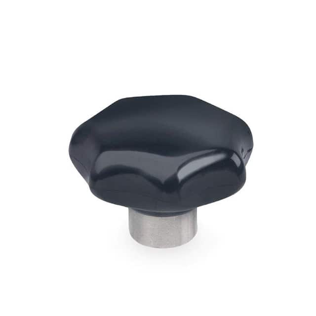 12NE04/E PLASTIC STAR KNOB, S.S. HUB