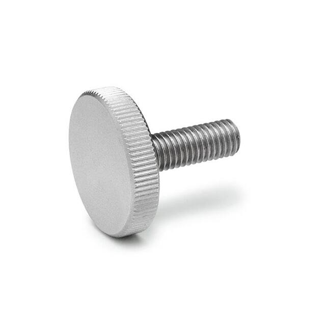653-M10-30-NI SS FLAT KNURLED THUMB SCREW