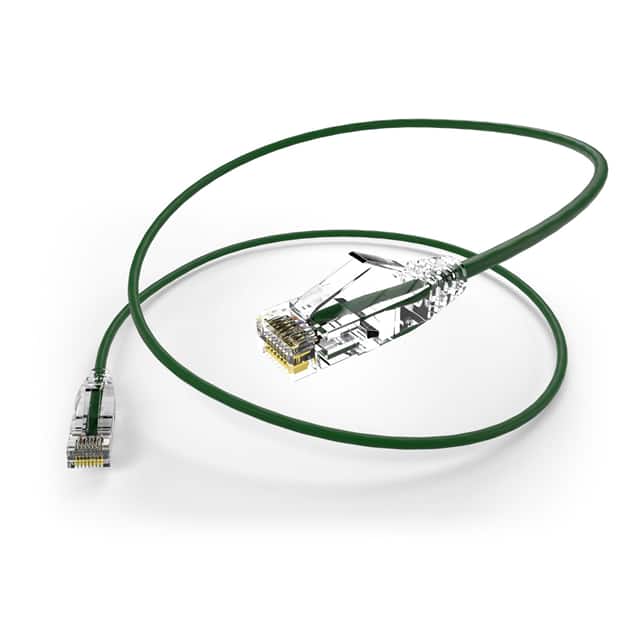 CS6-05F-GRN CABLE MOD 8P8C PLUG TO PLUG 5'